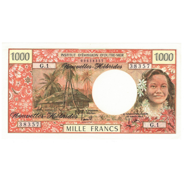 polynesie 1000 francs 1975 avers 033