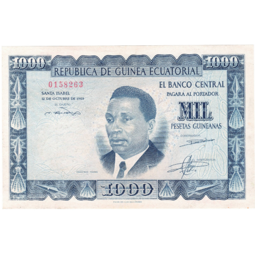 guinée équatoriale 1000 pesetas 1969 avers 076