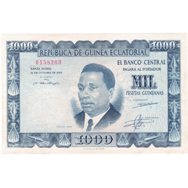 guinée équatoriale 1000 pesetas 1969 avers 076