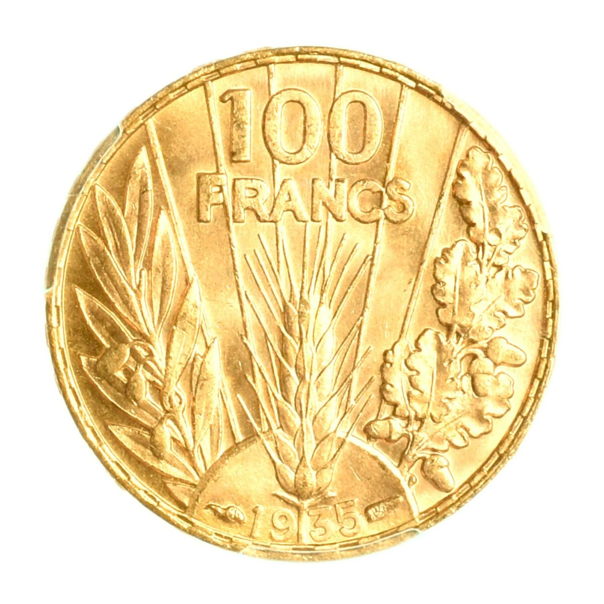 france 100francs or bazor revers 323