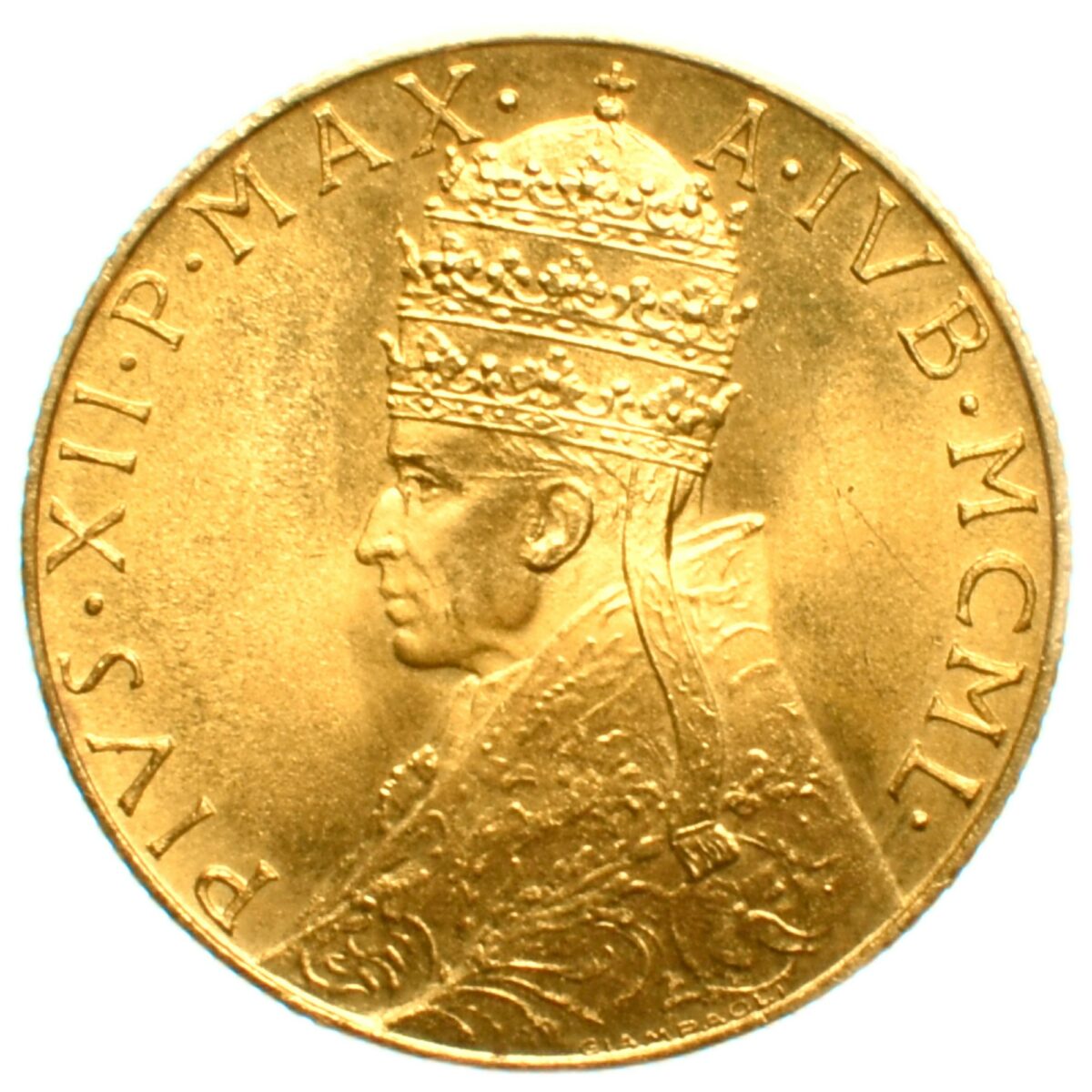 vatican 100lire or 1950 avers 350