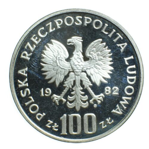 pologne 100zlotych 1982 essai revers 112
