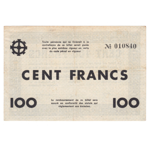 mulhouse 100 francs 1940 avers 037