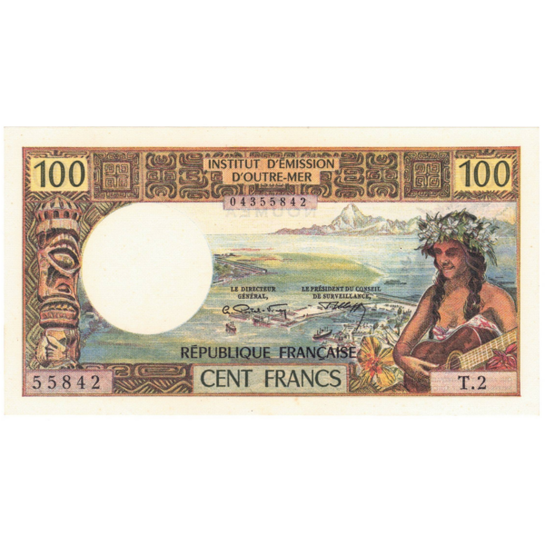 tahiti 100francs 1973 avers 034