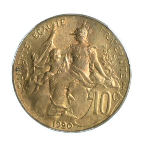 10 centimes 1920 revers 317