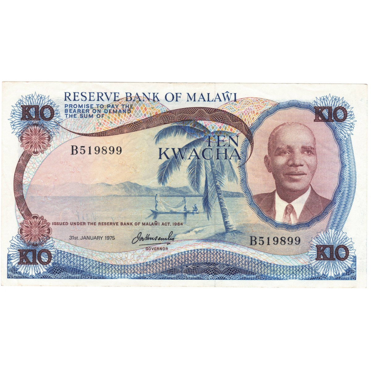 malawi 10 kwacha 1975 avers 073