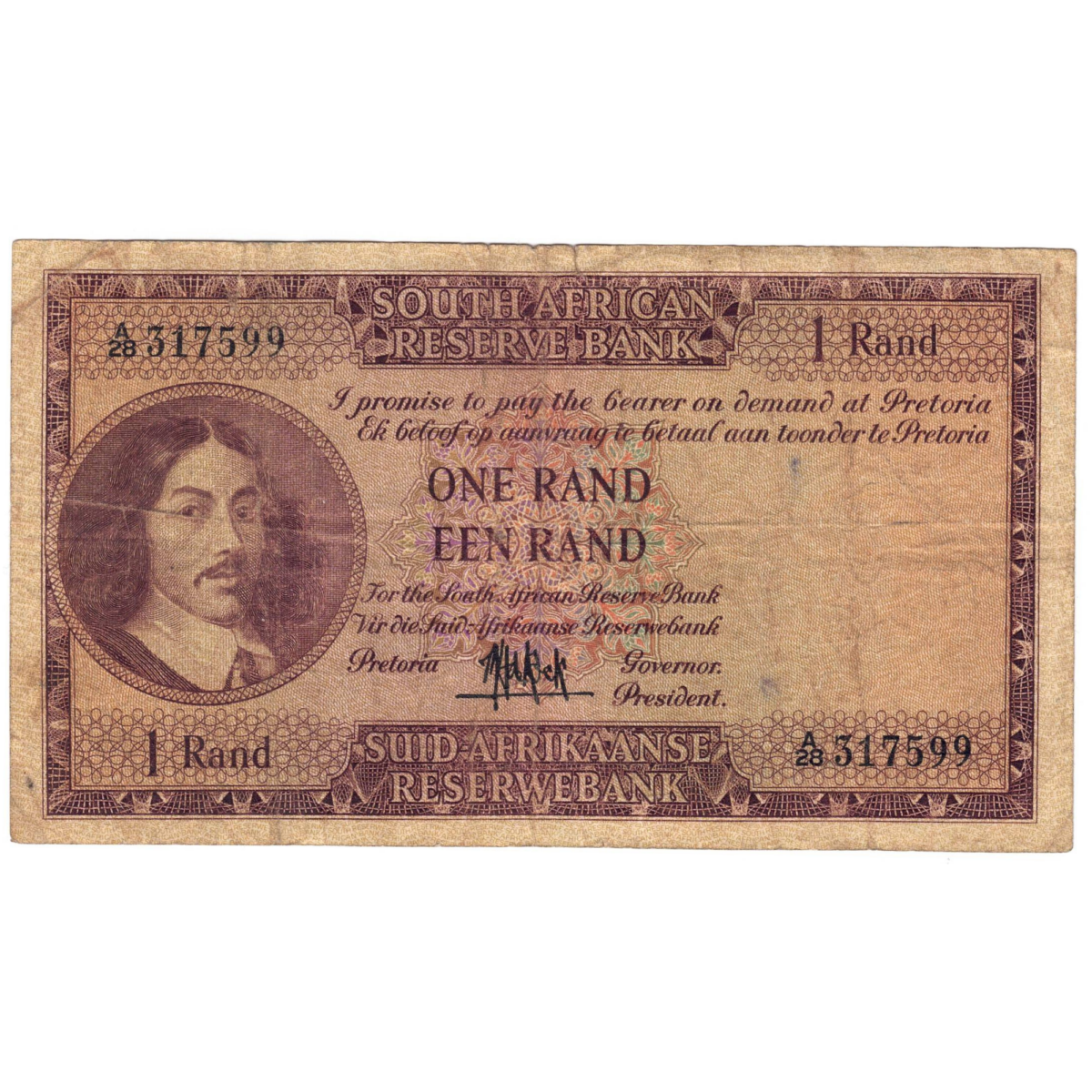 afrique du sud rand 1962 avers 119