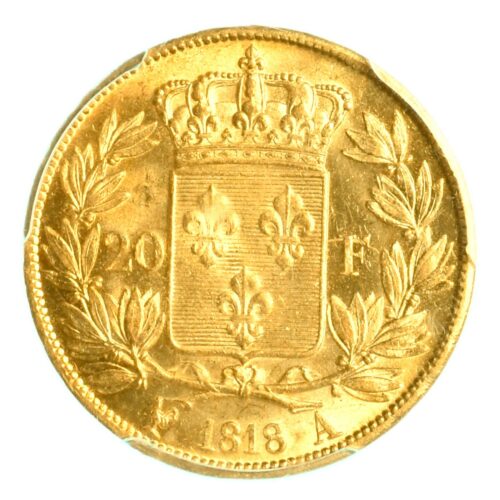 20 francs 1818 revers or 319