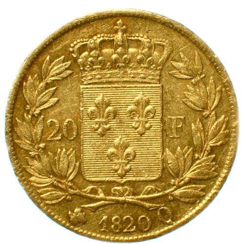 20 francs or 1820 qperpignan avers 397