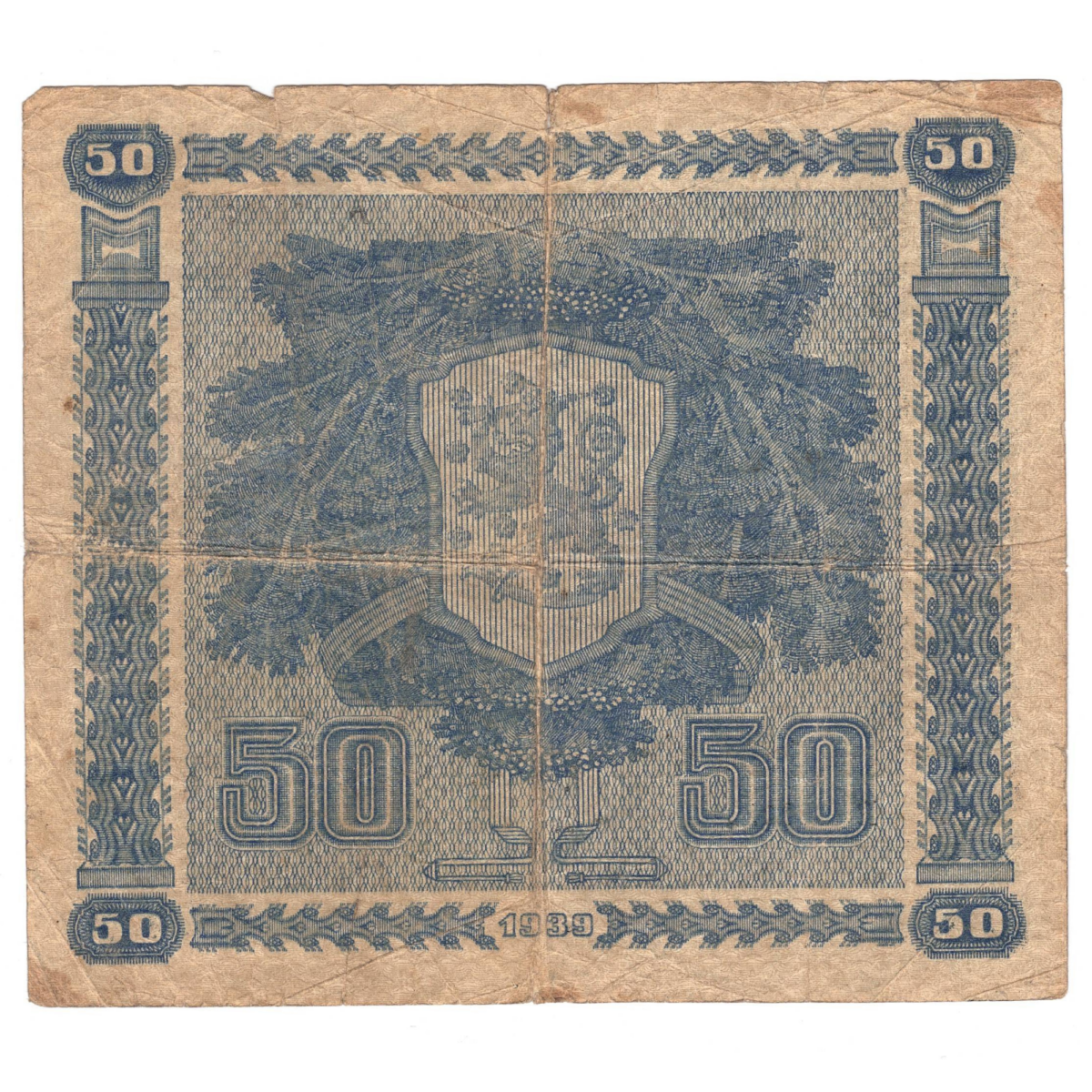 finlande 50 markaa 1939 revers 089