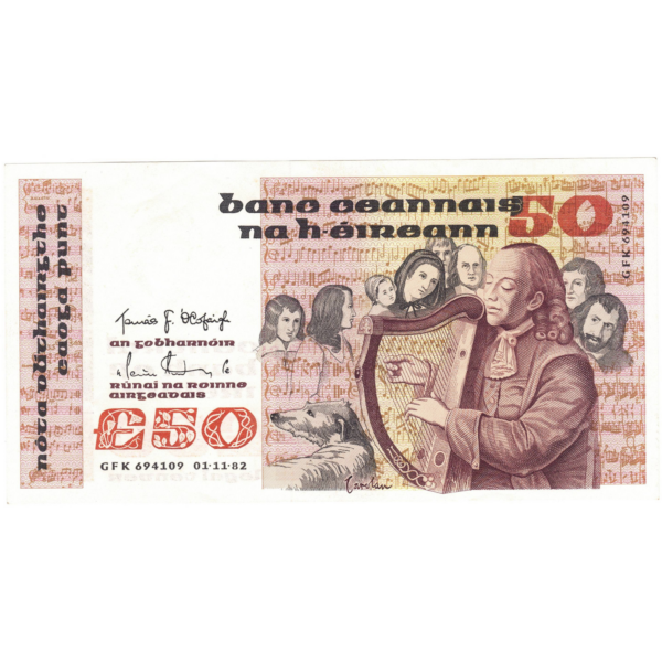 irlande 50 pounds 1982 avers 06