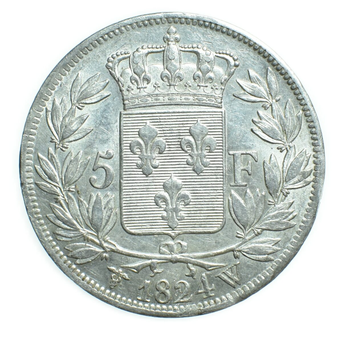 5 francs 1824 w avers 392