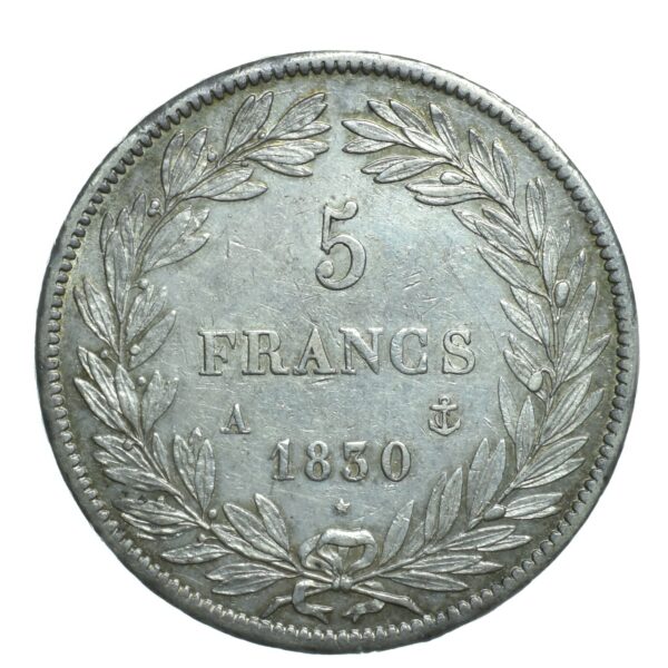 5 francs 1830 avers 258