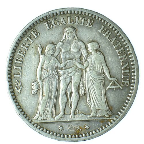 5 francs camélinat trident revers 191
