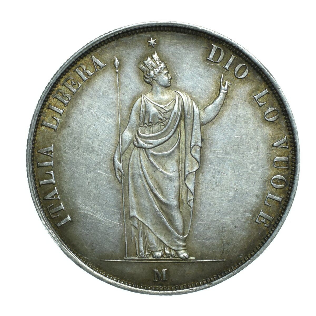 5 lire lombardie 1848 revers 259