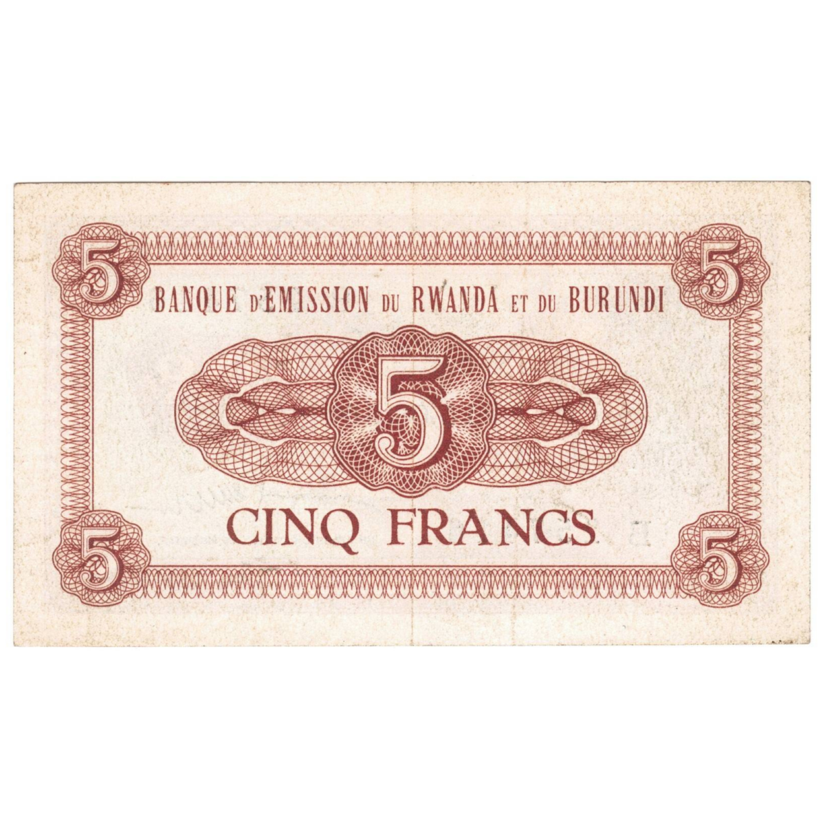 rwanda burundi 5 francs 1960 revers 083