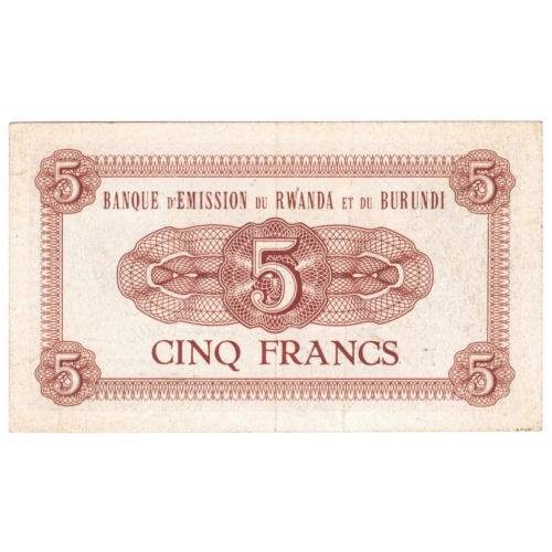 rwanda burundi 5 francs 1960 revers 083
