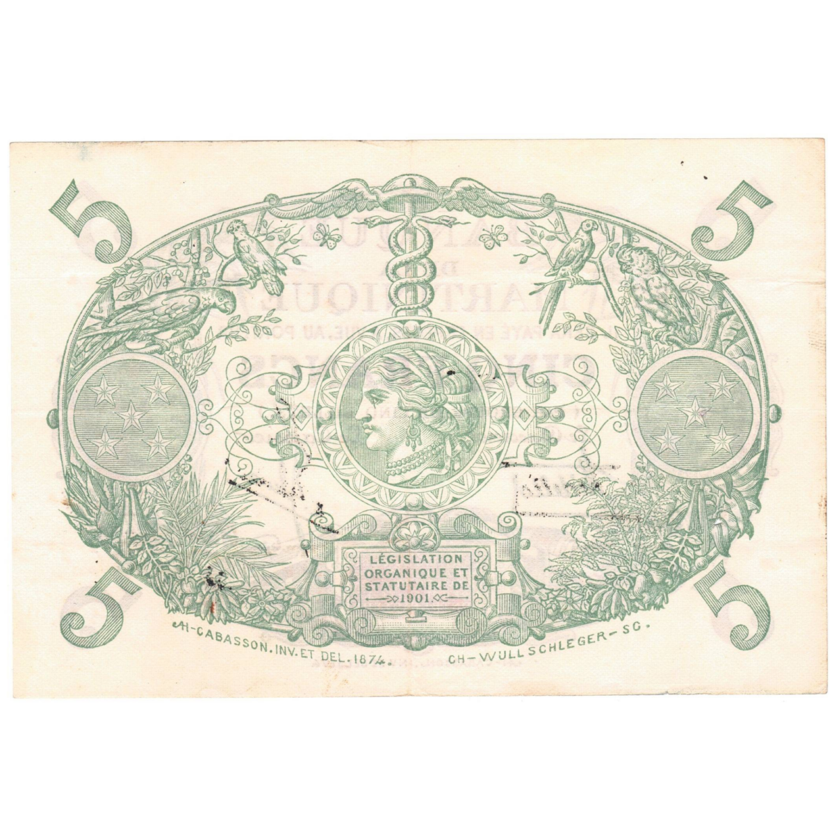 martinique 5 francs cabasson 1934 revers 010