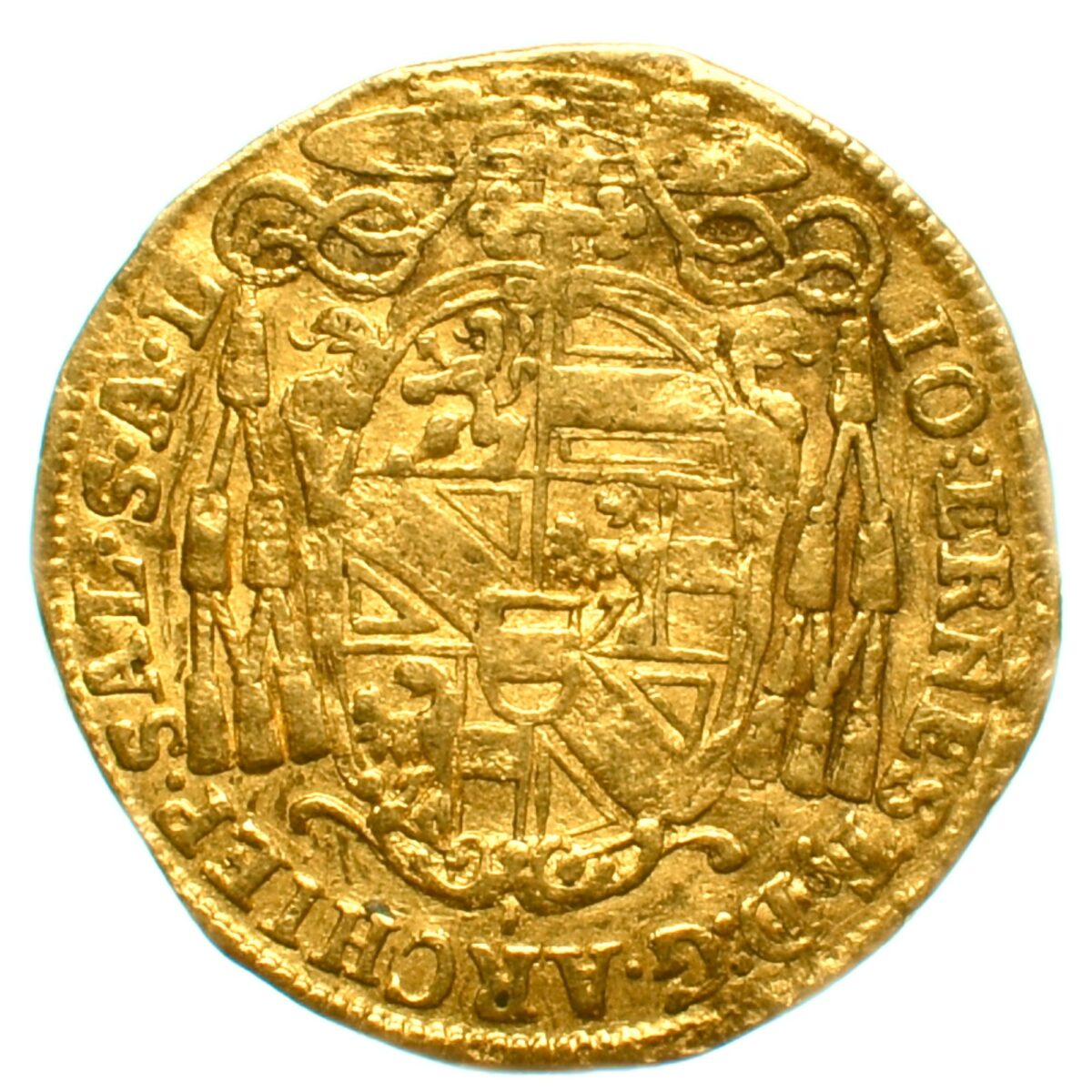 autriche salzbourg ducat or 1701 revers 174