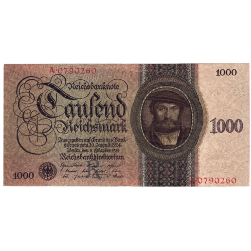 Allemagne 1000 reichsmark 1924 avers 0057