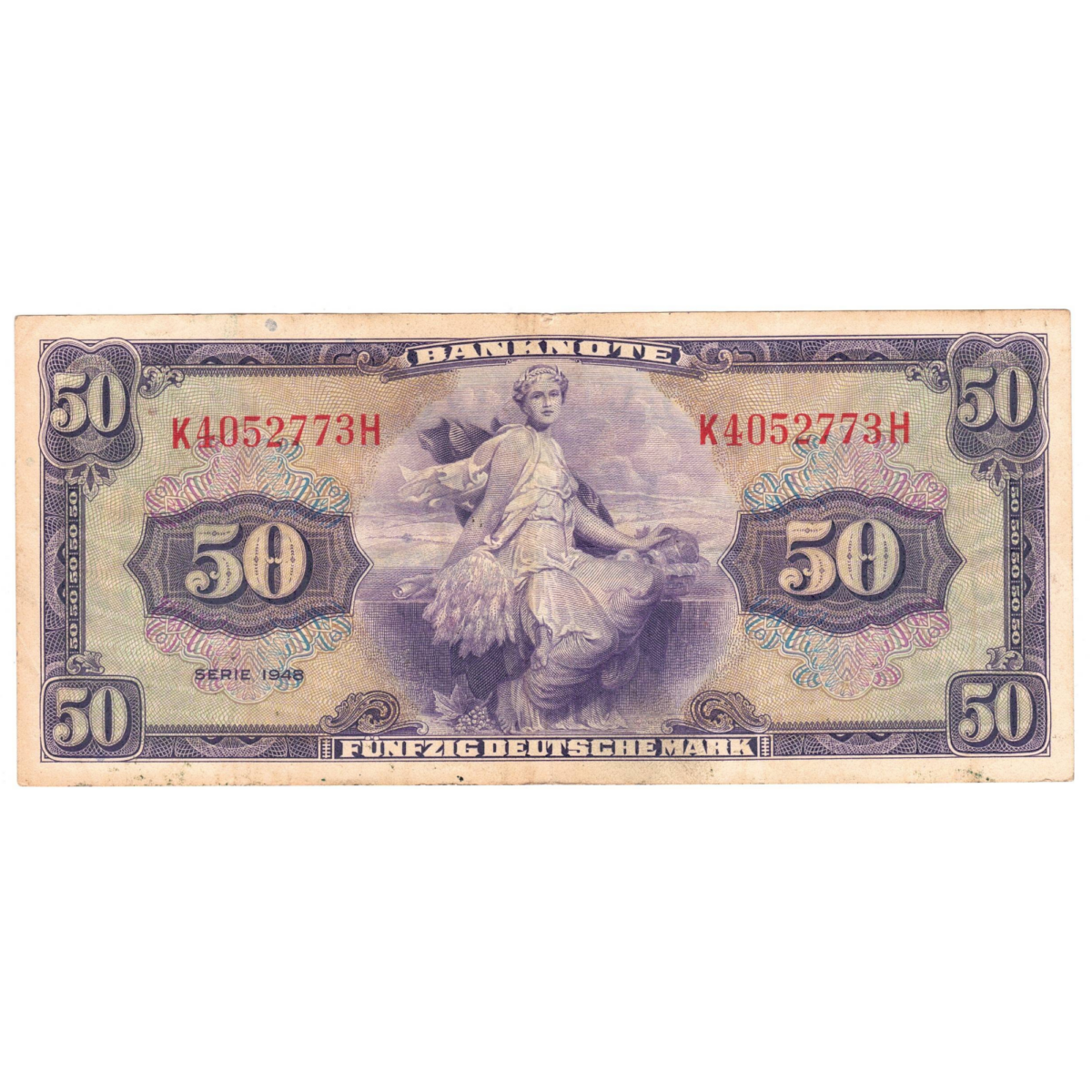 Allemagne 50 mark 1948 revers 0061