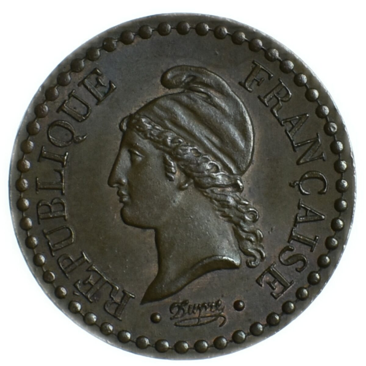 centime 1850 revers 17