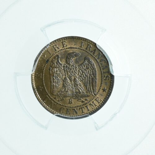 Napoleon3 centime 1854b rouen revers 316