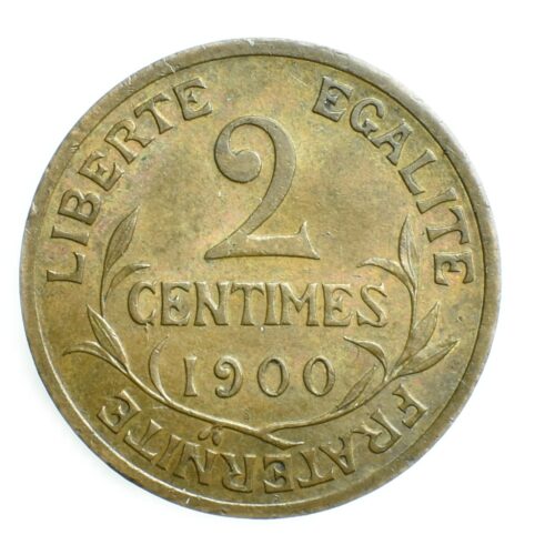 France 2centimes 1900 revers 275