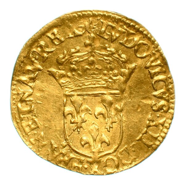 louis 13 demi louis or 1634 amiens 356 avers