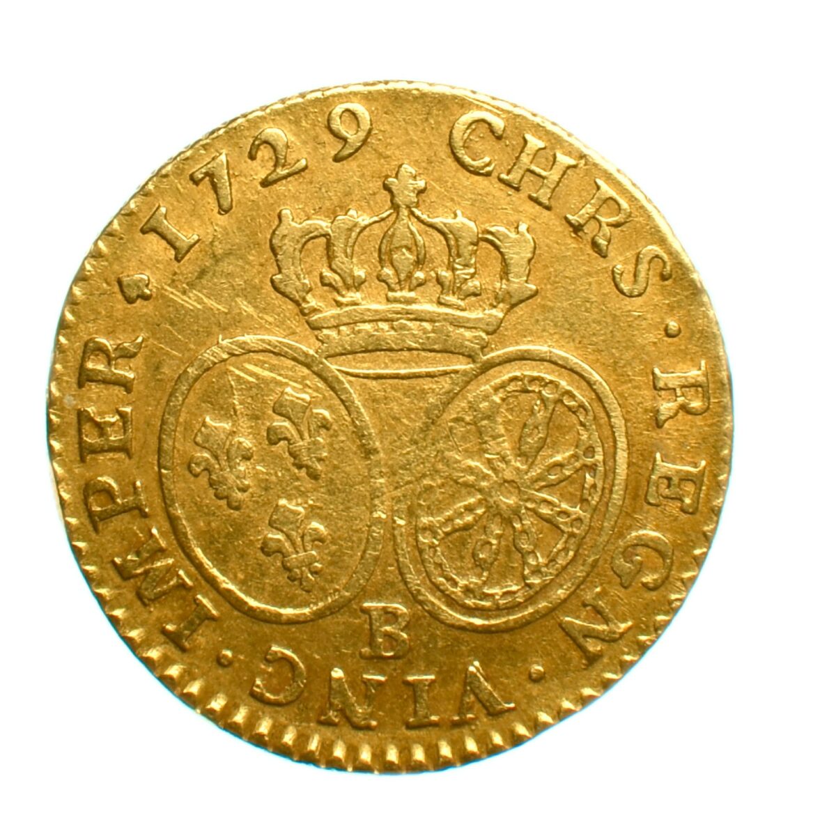 louisXV louis or revers 1729rouen 310