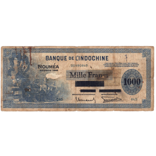 Nouvelle-Calédonie 1000 francs noumea 1944 avers 0009