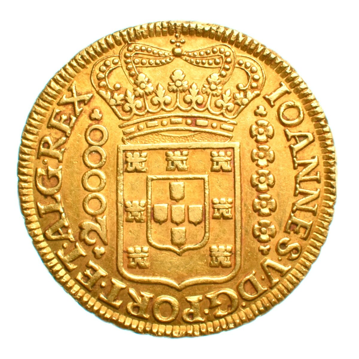 portugal 20000 reis or 1726 480 avers