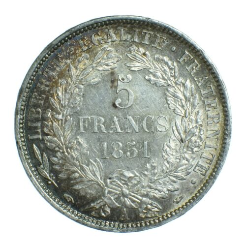 5 FRANCS CERES 1851 A PARIS AVERS