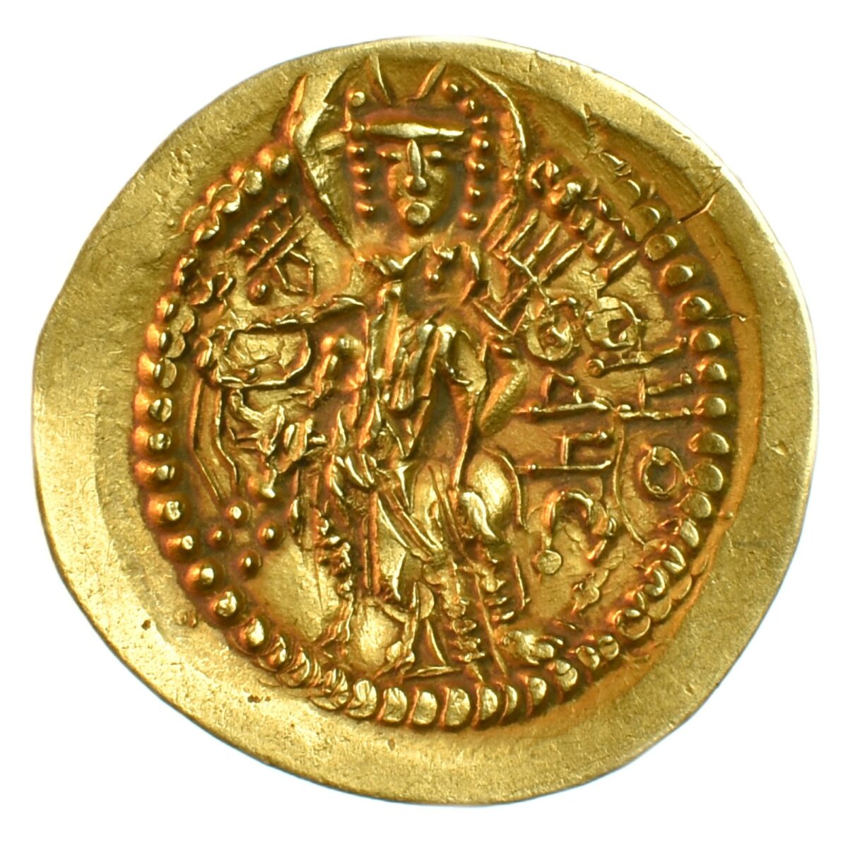 Kanishka II or dinar revers 623