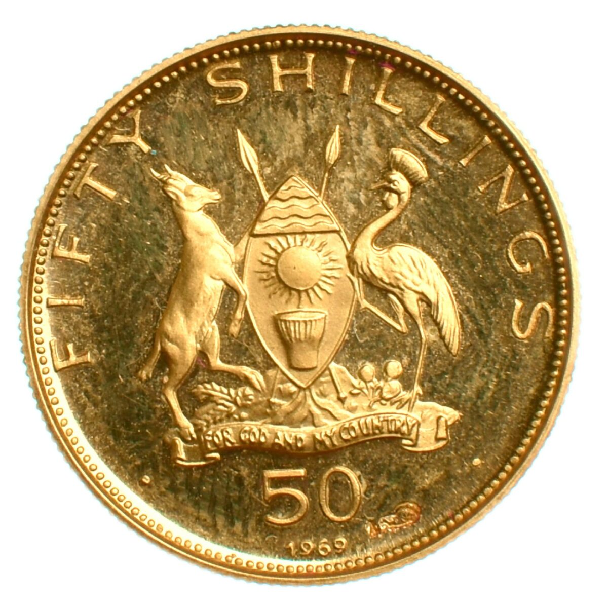 Ouganda 50 shillings or 1969 avers