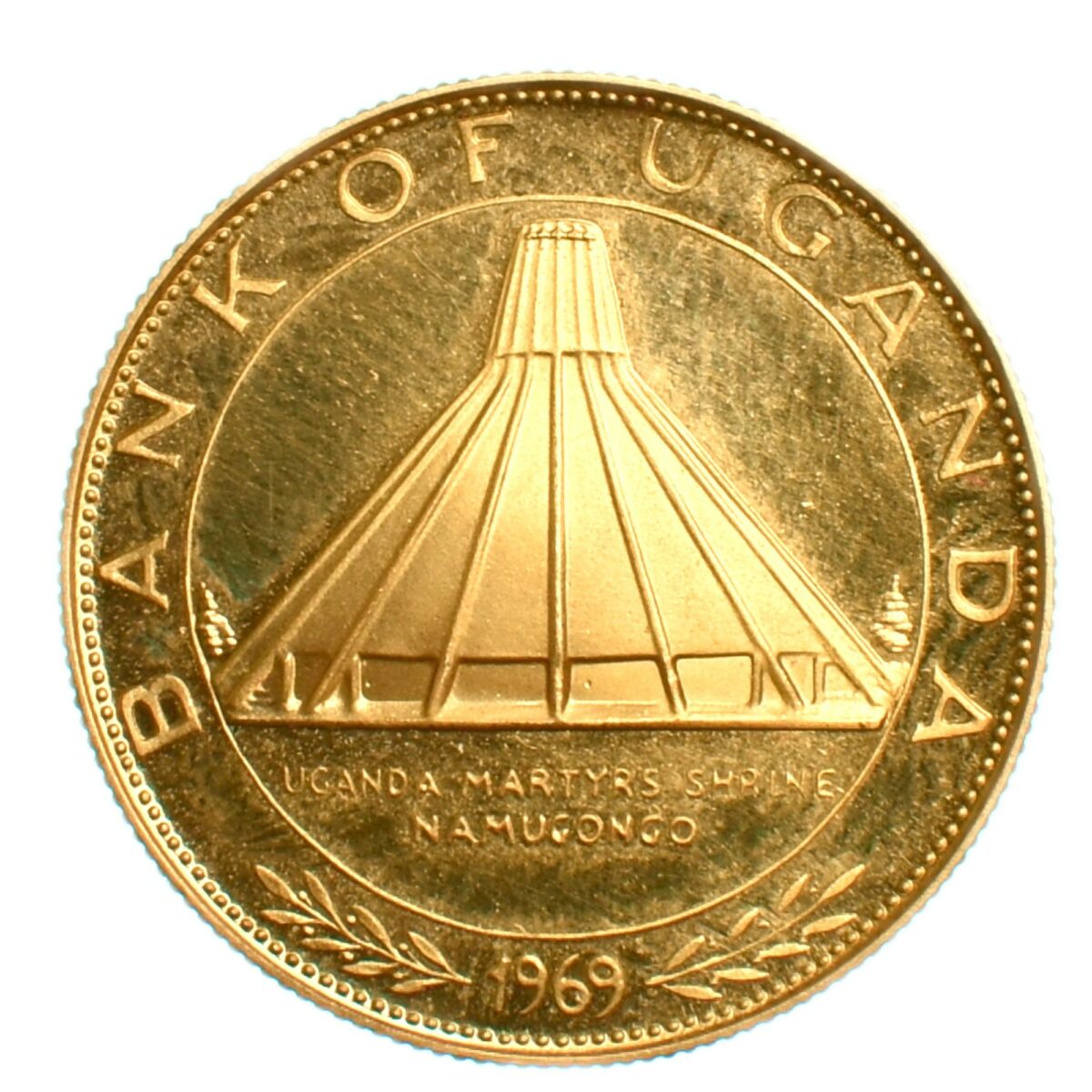 Ouganda 50 shillings or 1969 revers