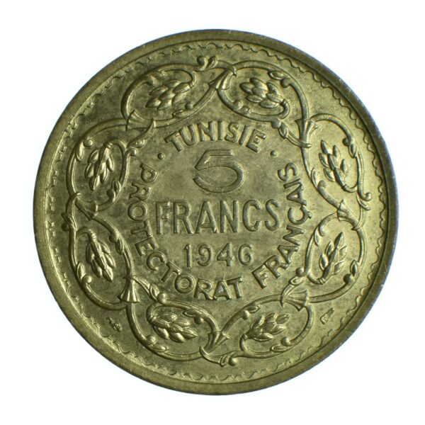 5FRANCSTUNISIEESSAI1946AVERS