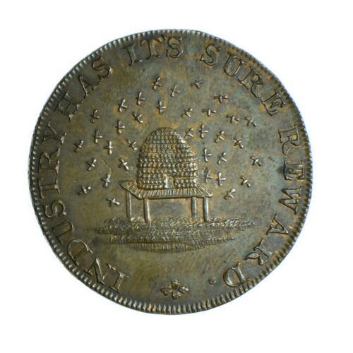 HALFPENNY1795ABEILLEREVERS