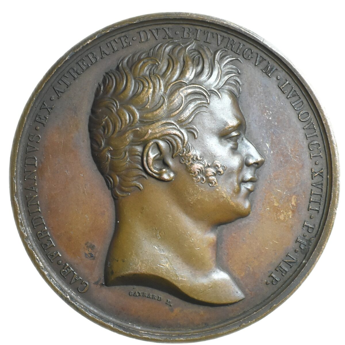 MEDAILLE LOUIS XVIII BERRY AVERS