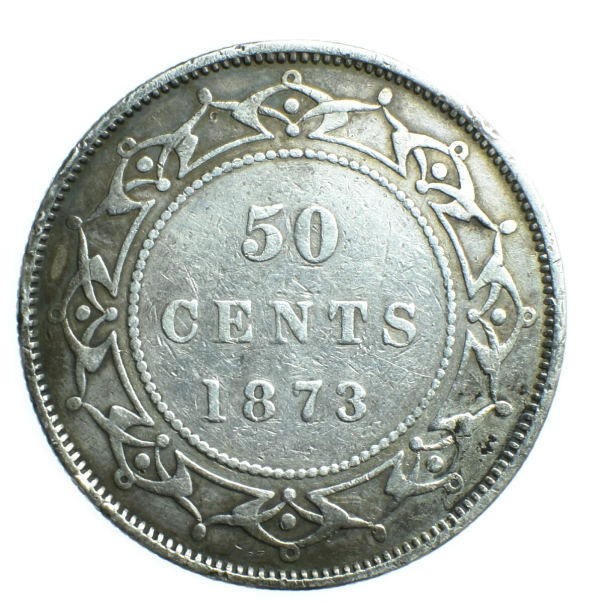 CANADA 50 CENTS 1873 REVERS