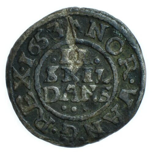 DANEMARK 2SKILLING 1653 AVERS