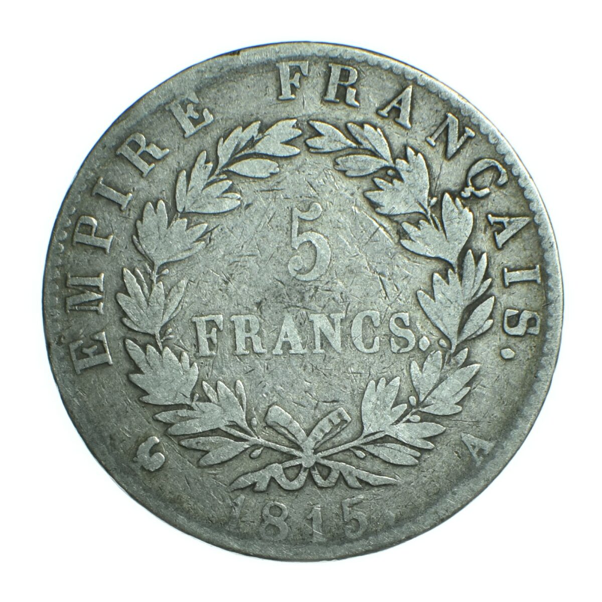 NAPOLEONI 5FRANCS 1815 PARIS CENT JOURS AVERS