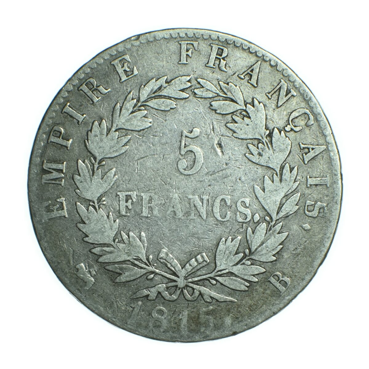 NAPOLEONI 5FRANCS 1815 ROUEN CENT JOURS AVERS