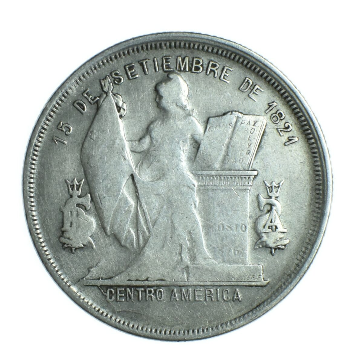 HONDURAS 50 CENTESIMOS 1885 REVERS