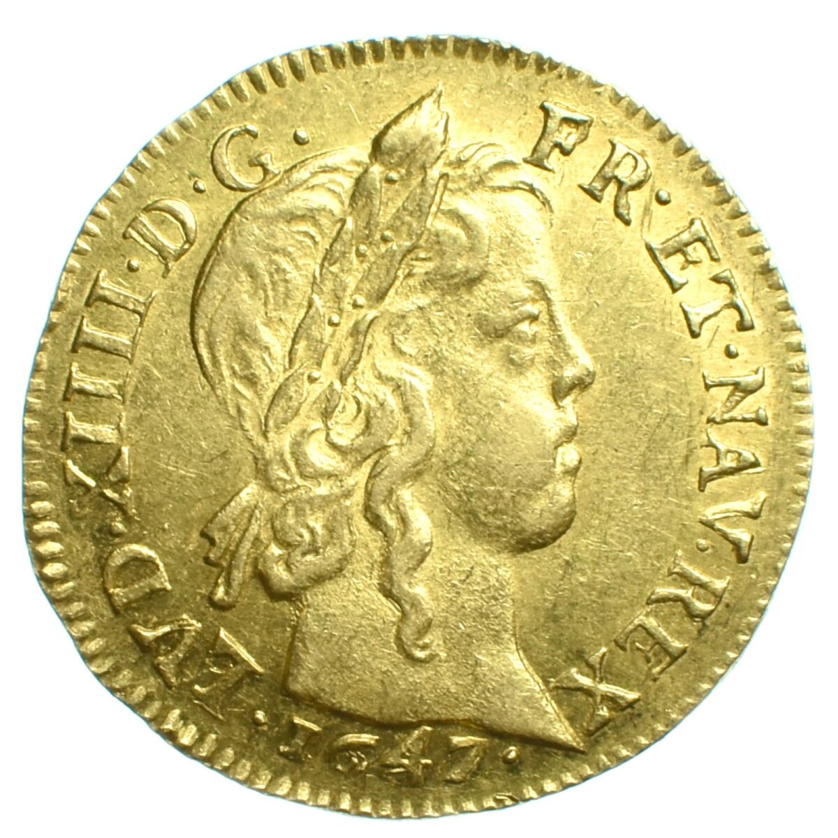 LOUIS XIV LOUIS OR 1647 AIX AVERS