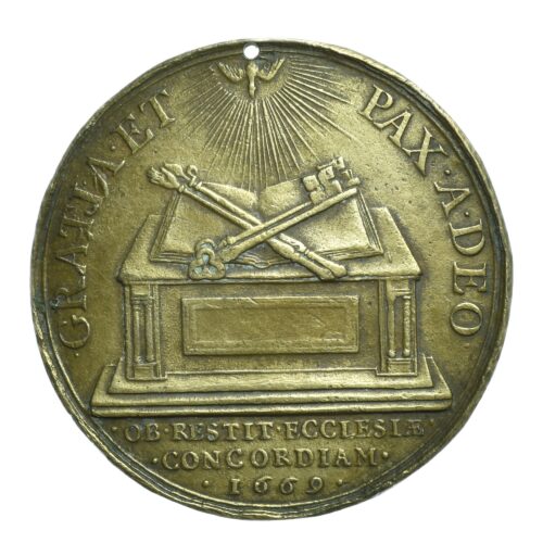 MEDAILLE LOUIS XIV EGLISES REVERS