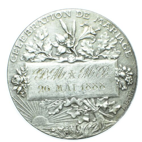 MEDAILLE MARIAGE BOTTEE REVERS 1