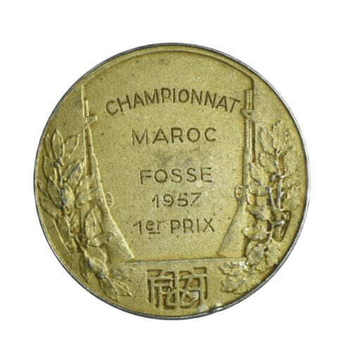 MEDAILLE MAROC ARGENT REVERS