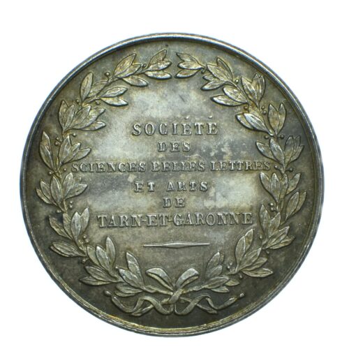 MEDAILLE TARN ET GARONNE ARGENT REVERS