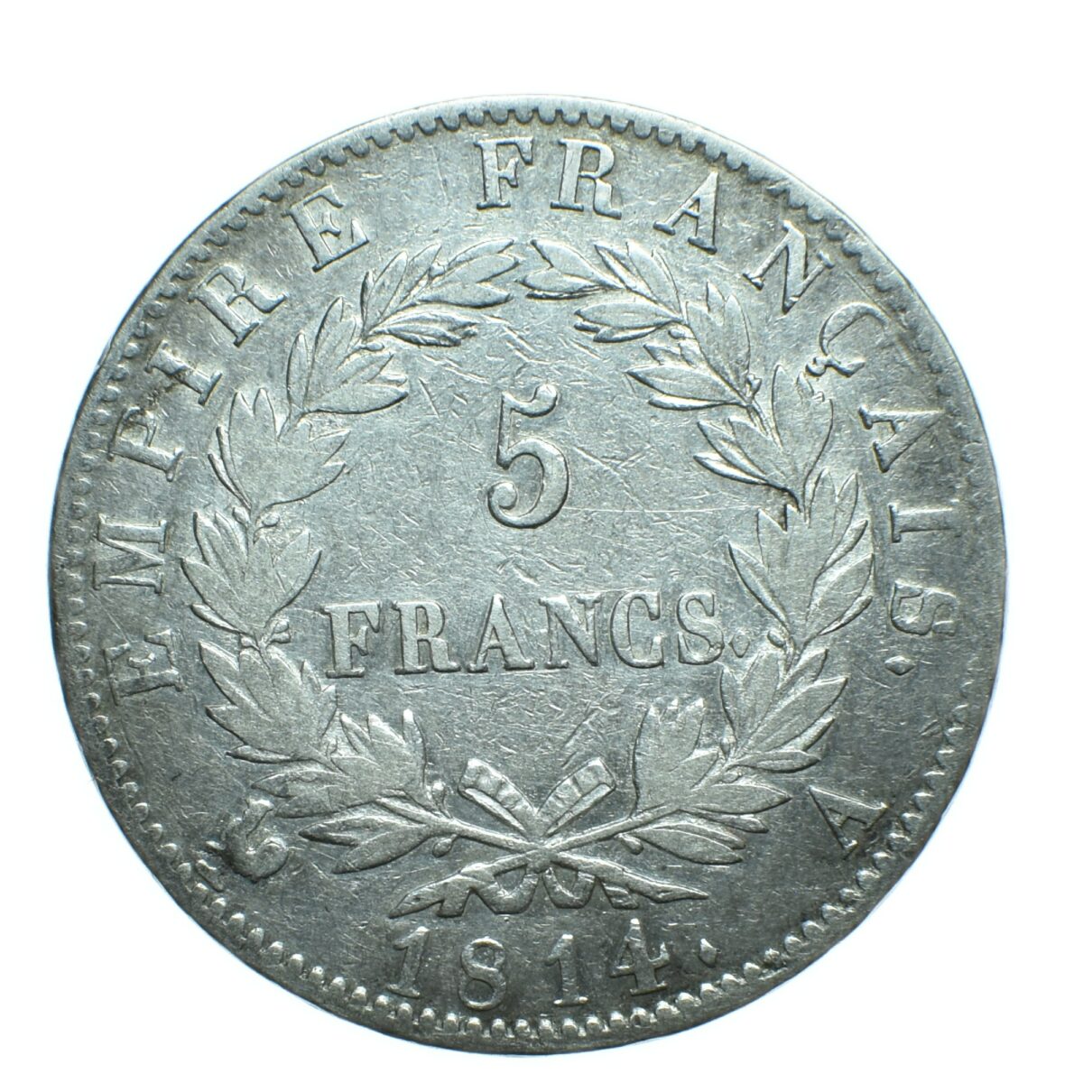 NAPOLEON 5 FRANCS 1814 PARIS AVERS